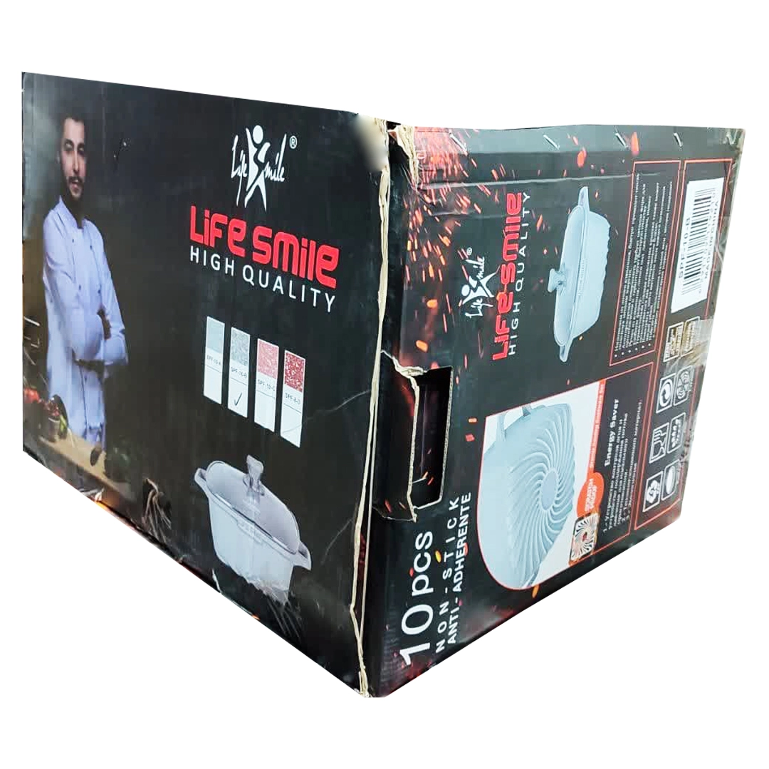 سرویس قابلمه مربع 10 پارچه لایف اسمایل